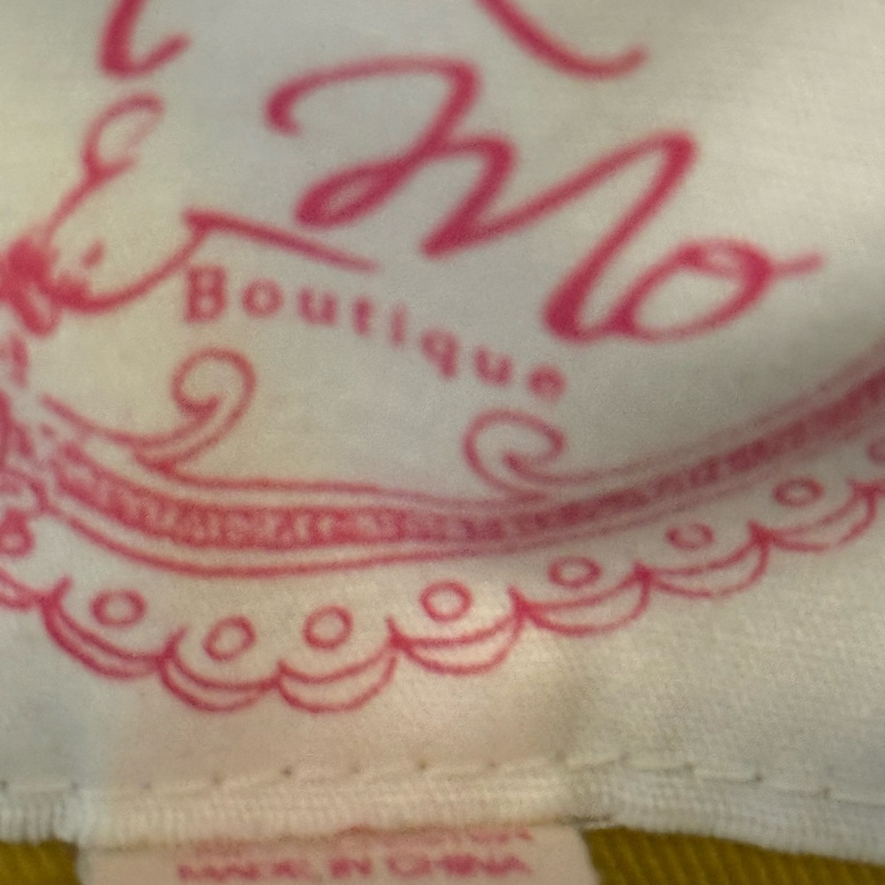 Yellow Double-Breasted Coat with White Buttons - Picture 4 of 4